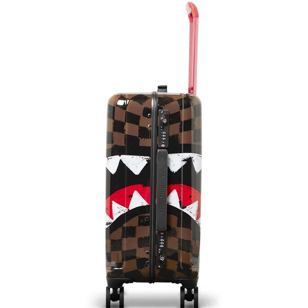 Sprayground Sharks In Paris Painted Hard Luggage